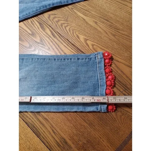 PILCRO And The Letterpress Womens Jeans 26 BLUE SLIM BOYFRIEND Preowned - Picture 6 of 12